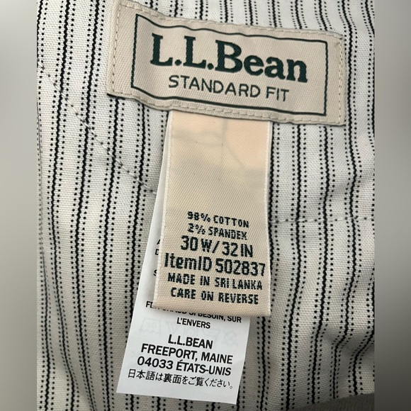 LL Bean Gray Corduroy Business Casual Work  Men’s Pants 30 x 32 - Picture 5 of 5